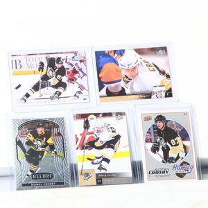 5 Sidney Crosby Hockey Cards - Pittsburgh Penguins Superstar